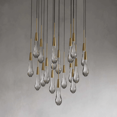 Soltaire Round Chandelier 17" 24" 36“ 58“ - cyranlamps