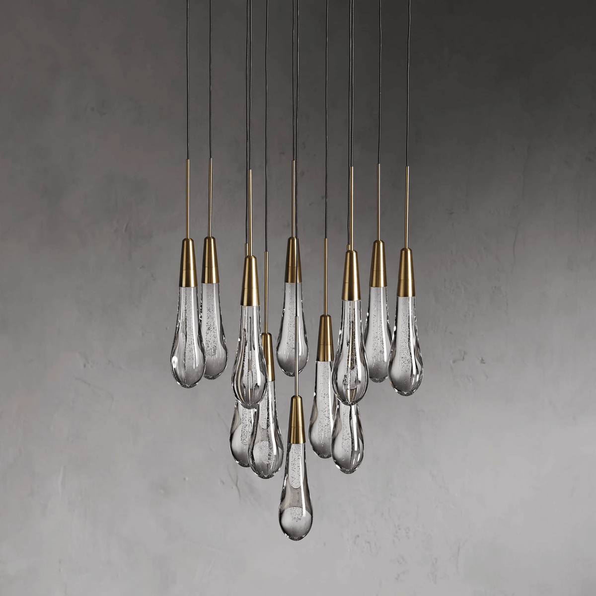 Soltaire Round Chandelier 17" 24" 36“ 58“ - cyranlamps