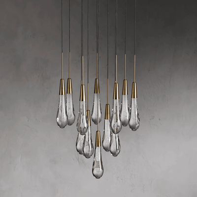 Soltaire Round Chandelier 17" 24" 36“ 58“ - cyranlamps