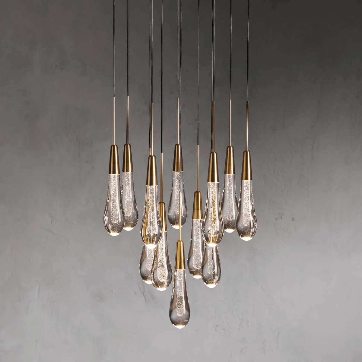 Soltaire Round Chandelier 17" 24" 36“ 58“ - cyranlamps
