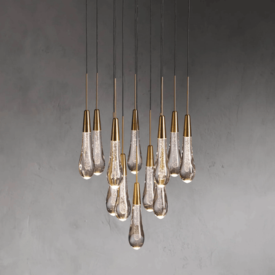 Soltaire Round Chandelier 17" 24" 36“ 58“ - cyranlamps