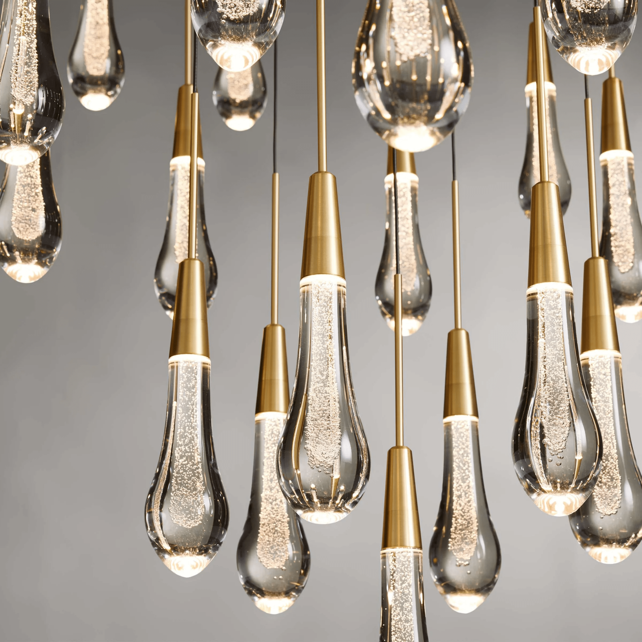 Soltaire Round Chandelier 17" 24" 36“ 58“ - cyranlamps
