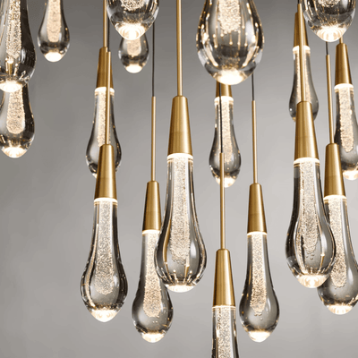 Soltaire Round Chandelier 17" 24" 36“ 58“ - cyranlamps