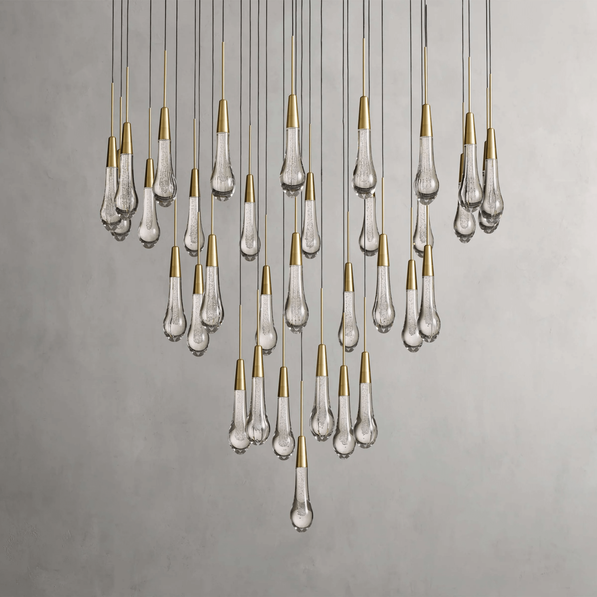 Soltaire Round Chandelier 17" 24" 36“ 58“ - cyranlamps