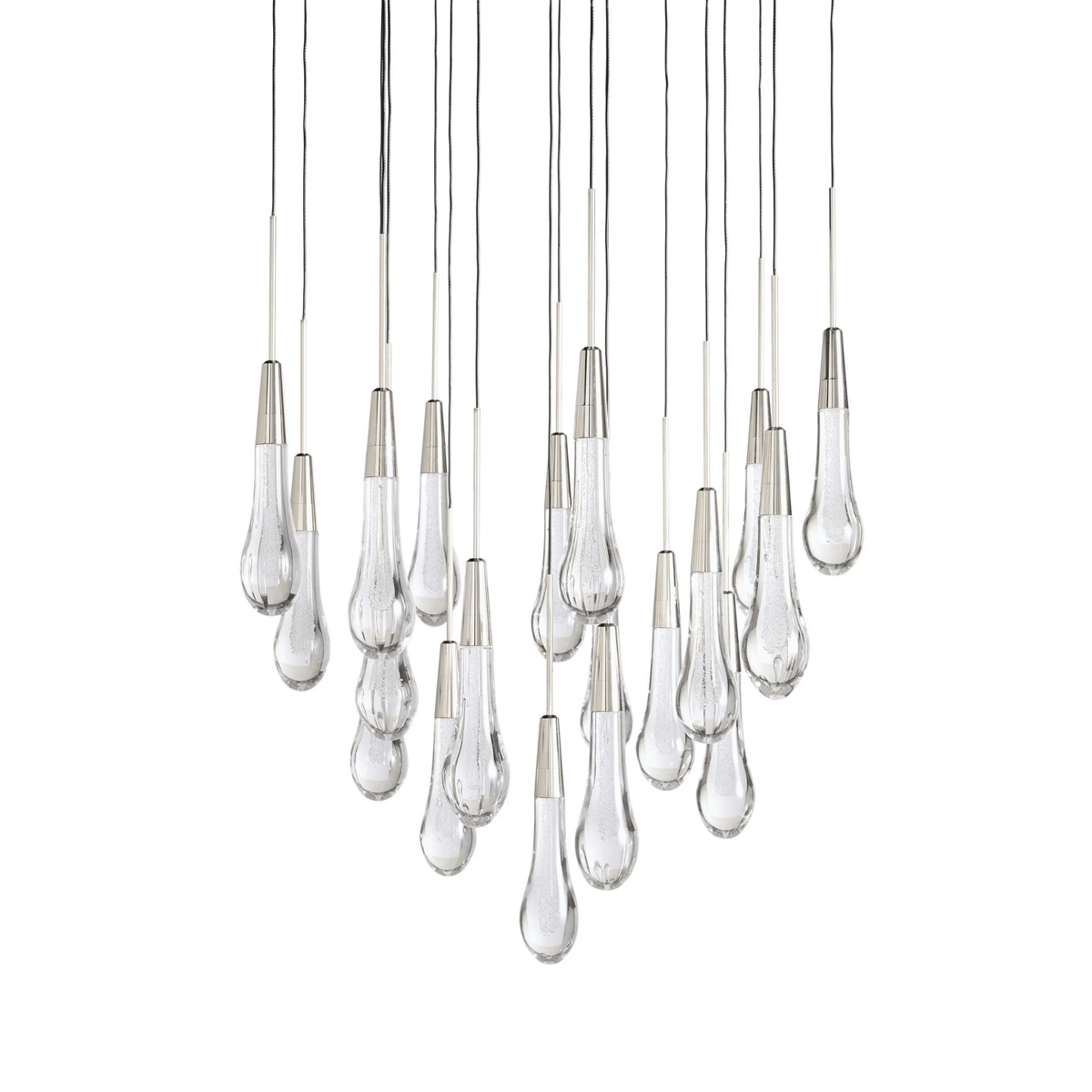 Soltaire Round Chandelier 17" 24" 36“ 58“ - cyranlamps