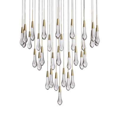 Soltaire Round Chandelier 17" 24" 36“ 58“ - cyranlamps