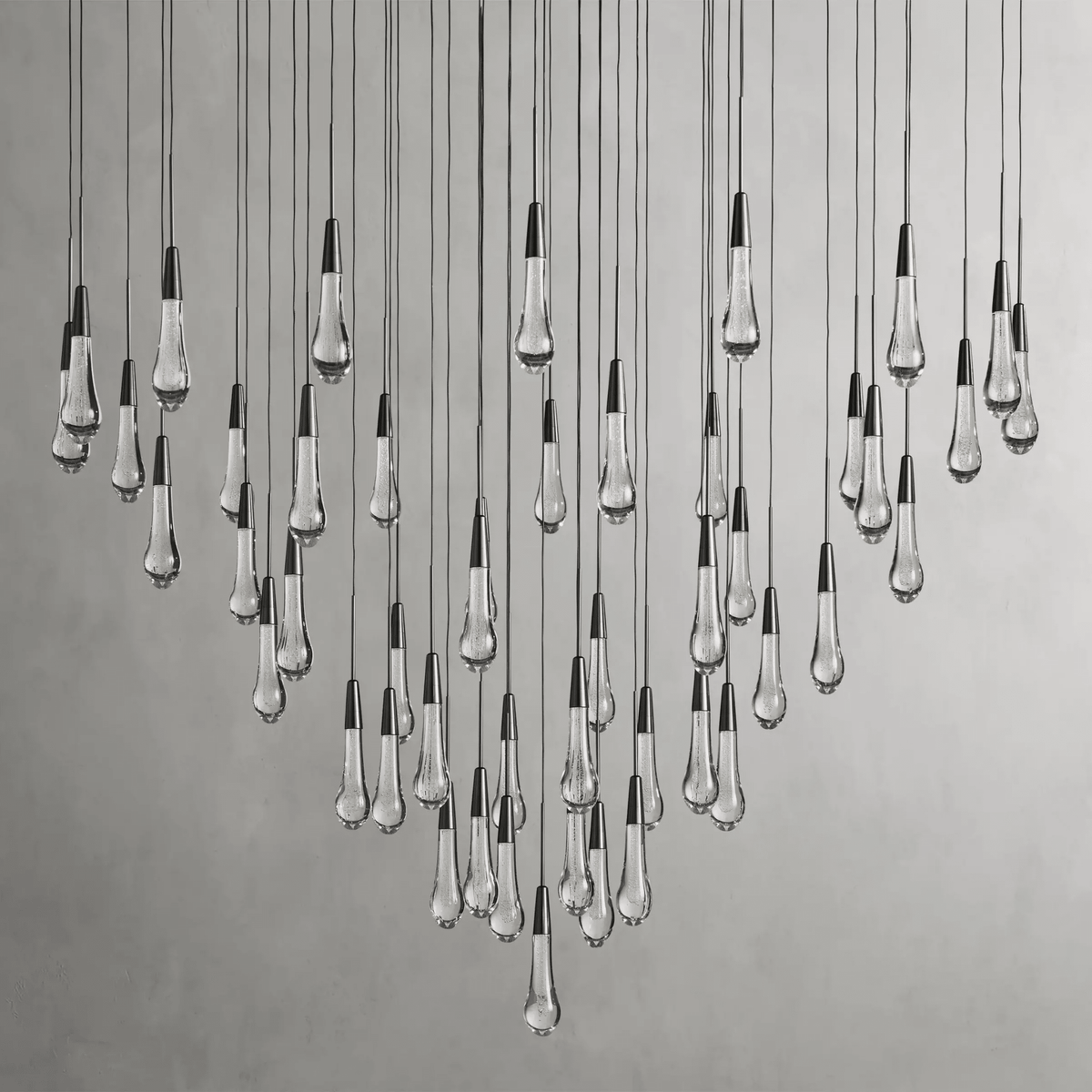 Soltaire Round Chandelier 17" 24" 36“ 58“ - cyranlamps