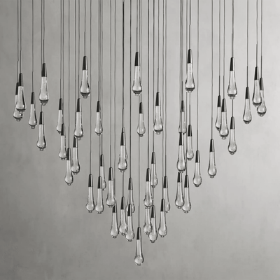 Soltaire Round Chandelier 17" 24" 36“ 58“ - cyranlamps