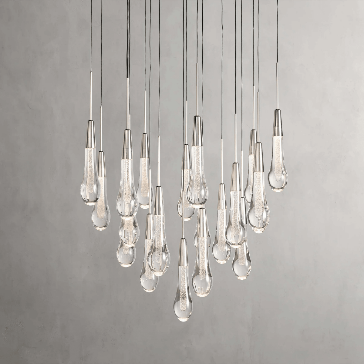 Soltaire Round Chandelier 17" 24" 36“ 58“ - cyranlamps