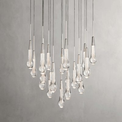 Soltaire Round Chandelier 17" 24" 36“ 58“ - cyranlamps