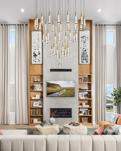 Soltaire Round Chandelier - cyranlamps