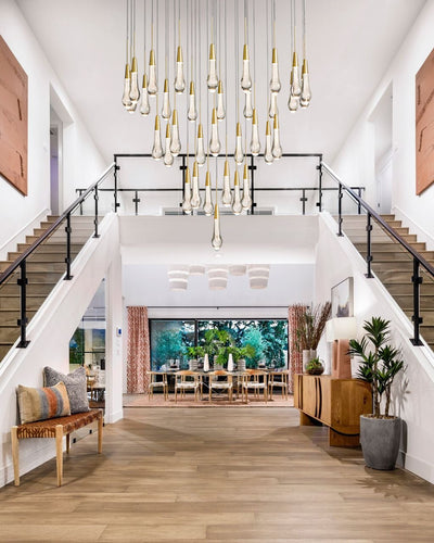 Soltaire Round Chandelier - cyranlamps
