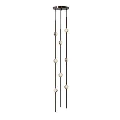 Sonne Constellation 6" Wide Beaded Chandelier - cyranlamps