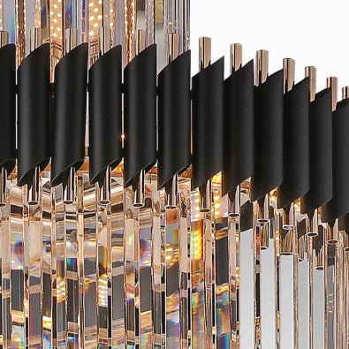 Spiral Crystal Chandelier For Foyer/ Staircase - cyranlamps