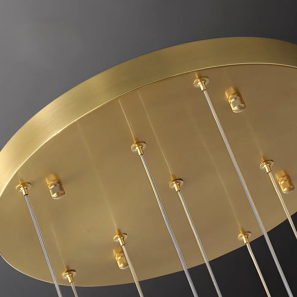 Spiral Pineapple Multi Glass Ball Staircase Chandelier - Cyran Lamps