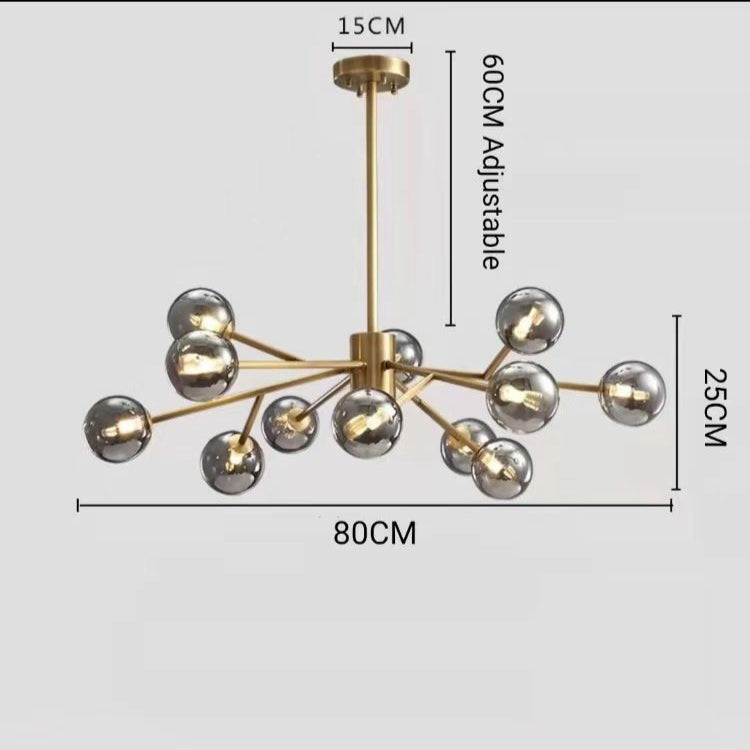 Molecular Chandeliers Lamp Lighting Fixture For Living Room