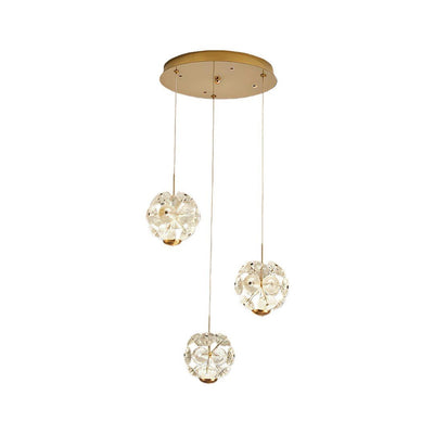 Staircase Crystal Chandelier Modern Luxury High Ceiling Light - Cyran Lamps
