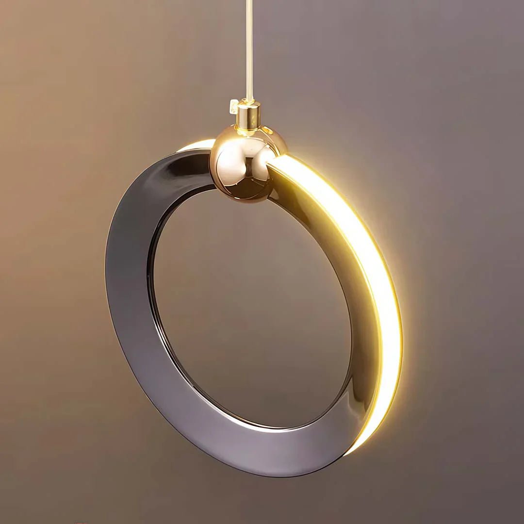 Staircase Lighting Chandelier LED Ring Cluster Rotating Ceiling Light - Cyran Lamps