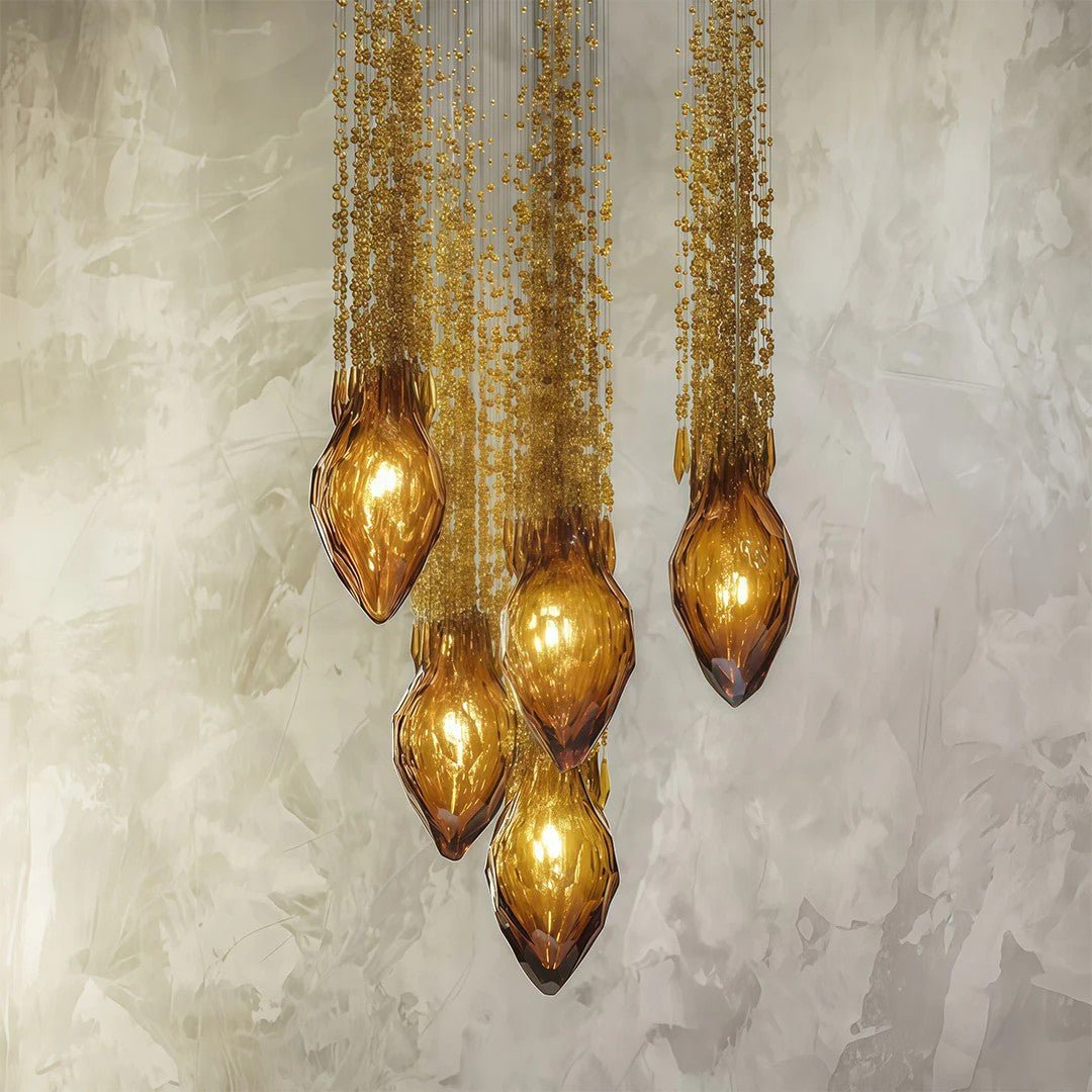 Stairway Chandelier Artistic Crystal Ceiling Light - Cyran Lamps