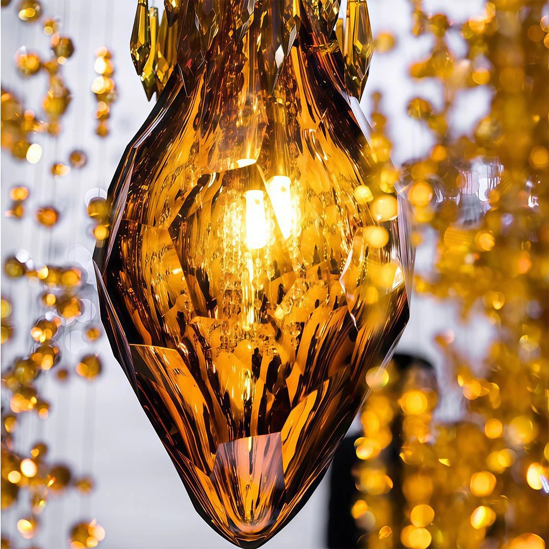 Stairway Chandelier Artistic Crystal Ceiling Light - Cyran Lamps