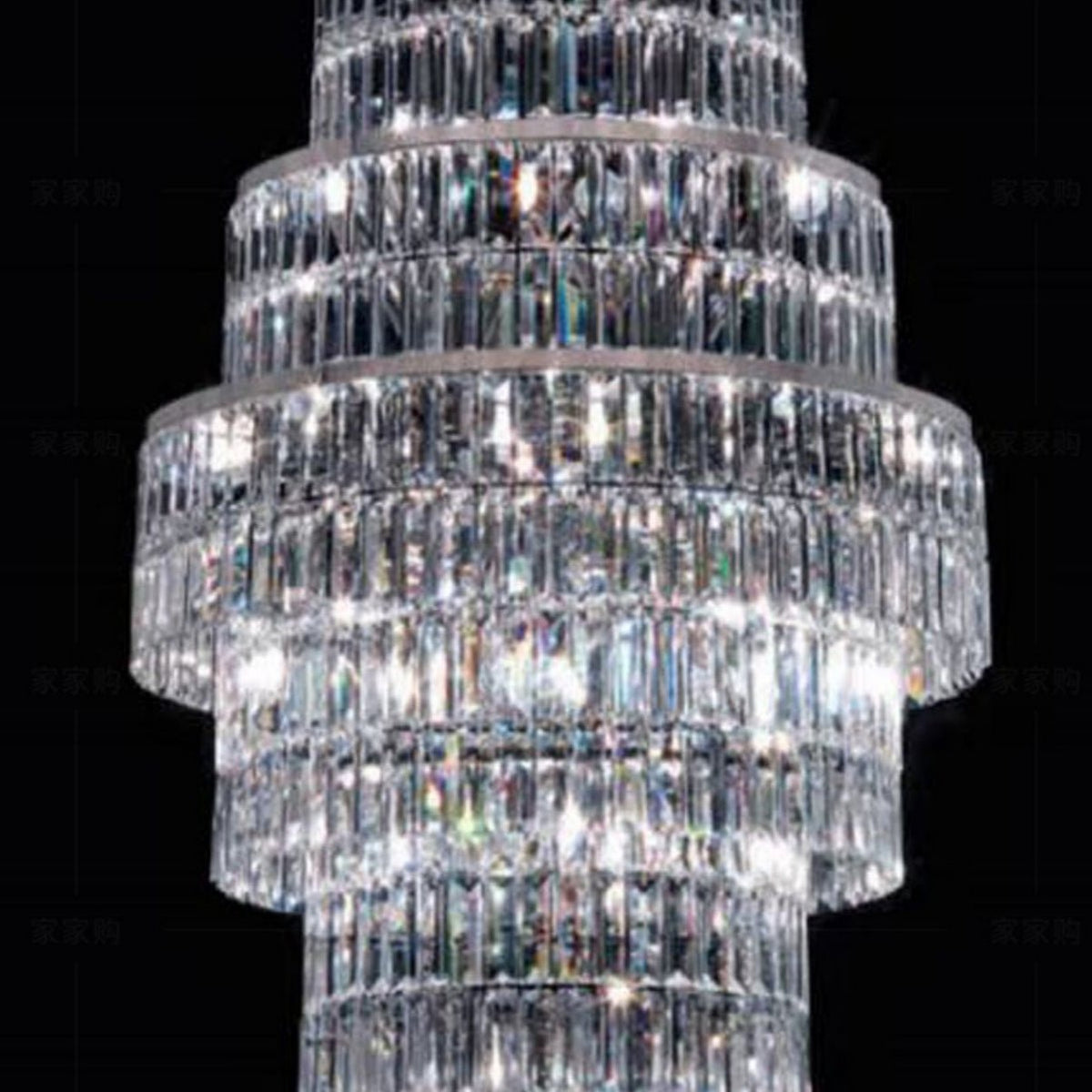 Stylish Foyer Hall Long Crystal Chandelier Large Staircase/ Entryway Decoration Ceiling Light Fixture - cyranlamps