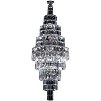 Stylish Foyer Hall Long Crystal Chandelier Large Staircase/ Entryway Decoration Ceiling Light Fixture - cyranlamps
