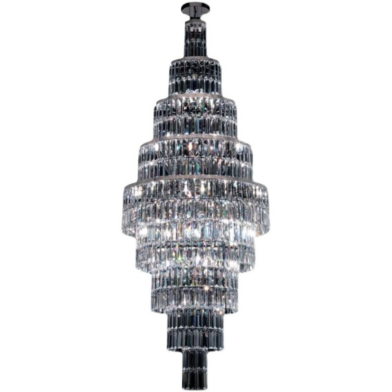 Stylish Foyer Hall Long Crystal Chandelier Large Staircase/ Entryway Decoration Ceiling Light Fixture - cyranlamps