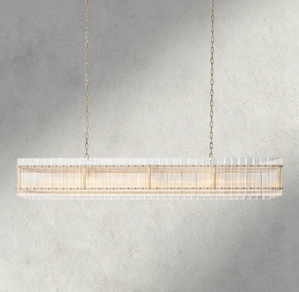 Sun Merca Rectangular Chandelier 54", 72" - Cyran Lamps