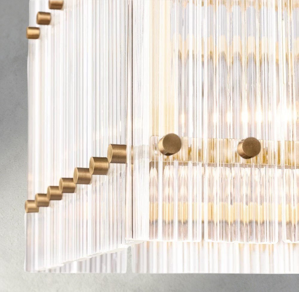Sun Merca Rectangular Chandelier 54", 72" - Cyran Lamps