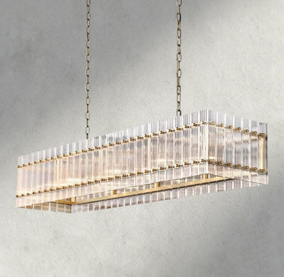 Sun Merca Rectangular Chandelier 54", 72" - Cyran Lamps