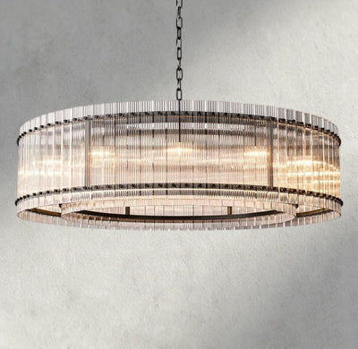 Sun Merca Round Chandelier 22", 37", 48", 60" - cyranlighting