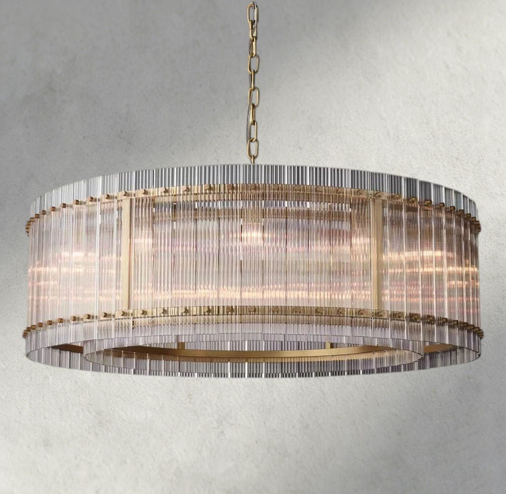 Sun Merca Round Chandelier 22", 37", 48", 60" - cyranlighting