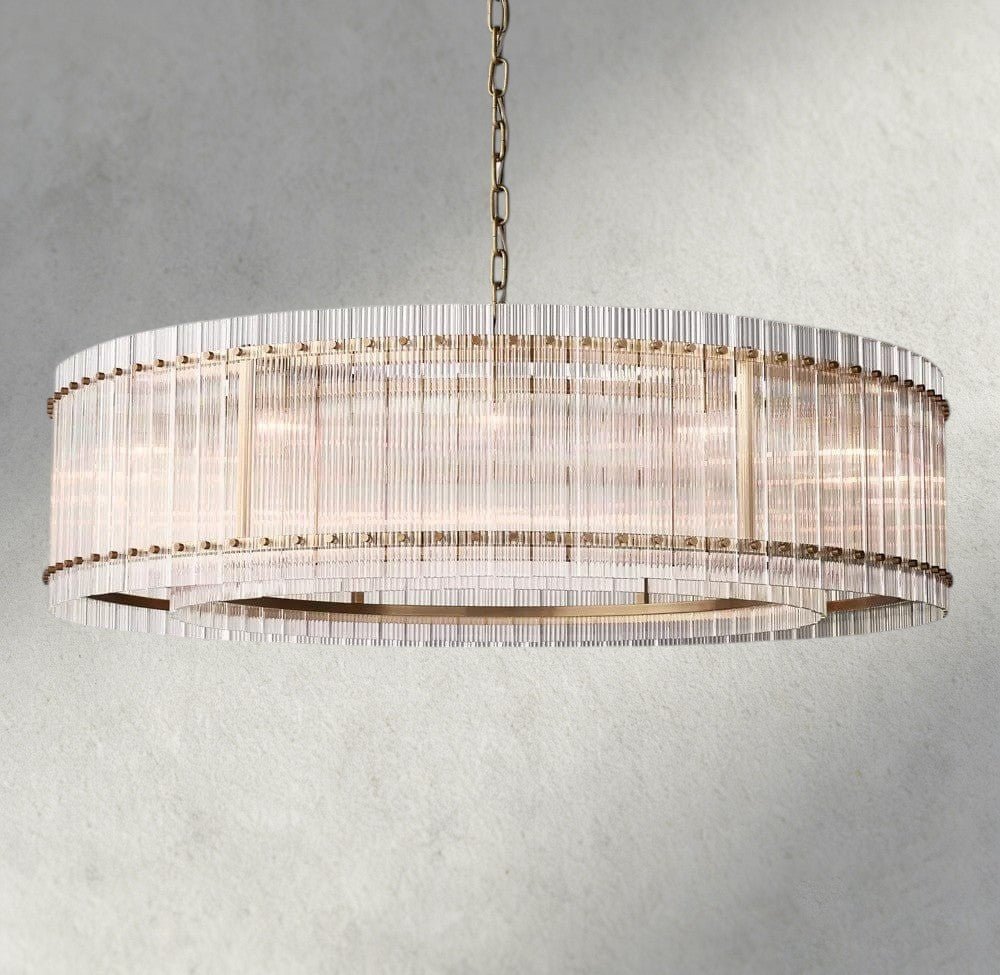 Sun Merca Round Chandelier 22", 37", 48", 60" - cyranlighting