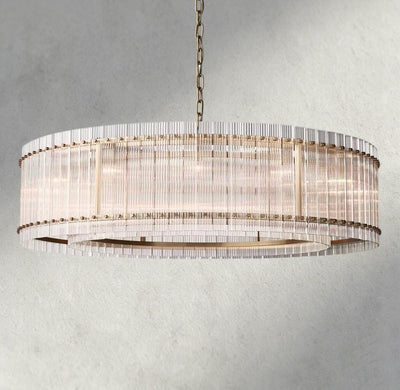 Sun Merca Round Chandelier 22", 37", 48", 60" - cyranlighting