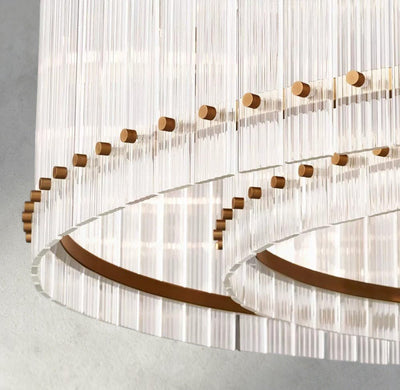 Sun Merca Round Chandelier 22", 37", 48", 60" - cyranlighting