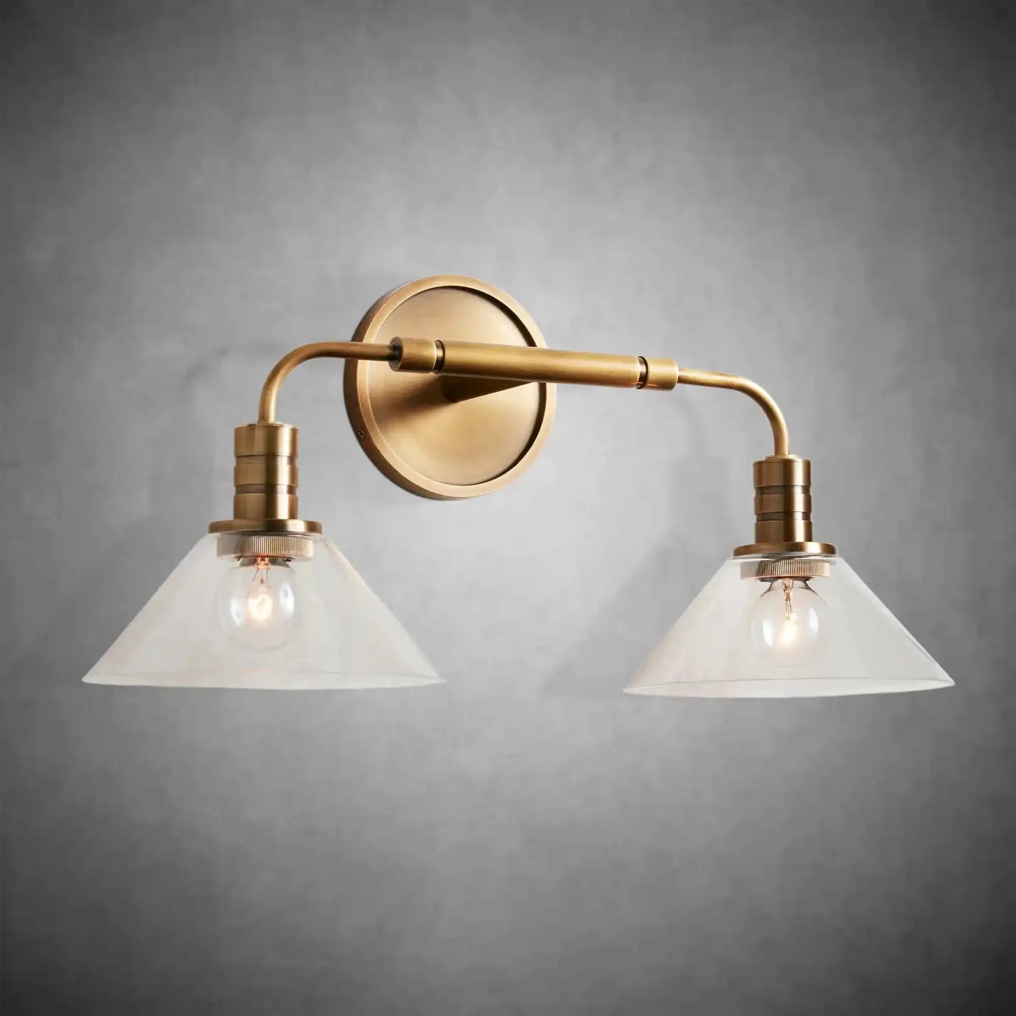 Theron Double Wall Sconce for Bedroom Hallway - cyranlamps