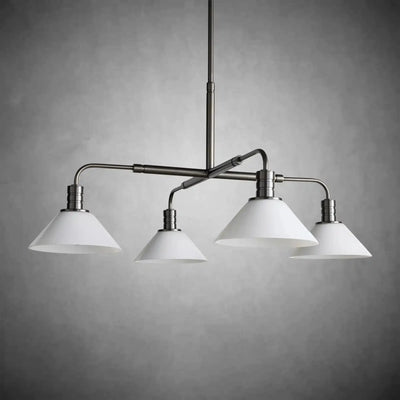 Theron Glass Round Chandelier 30'' 52'' - cyranlamps