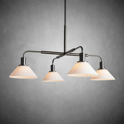 Theron Glass Round Chandelier 30'' 52'' - cyranlamps