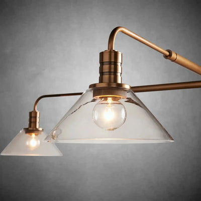 Theron Glass Round Chandelier 30'' 52'' - cyranlamps