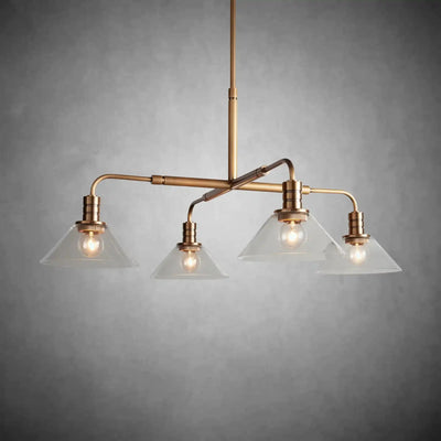 Theron Glass Round Chandelier 30'' 52'' - cyranlamps