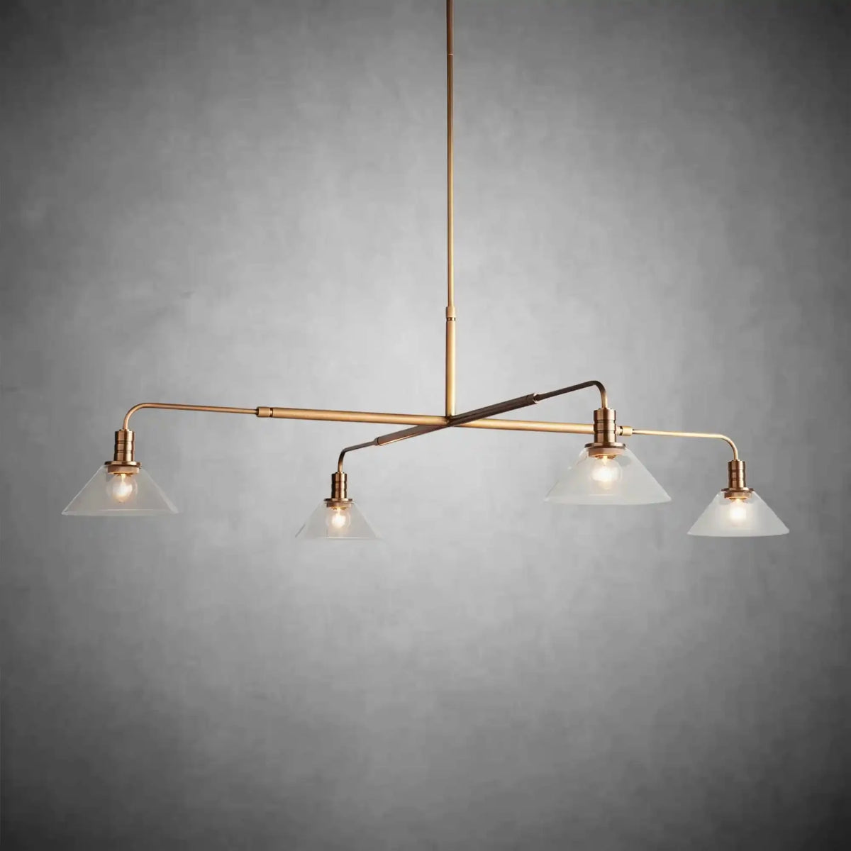Theron Glass Round Chandelier 30'' 52'' - cyranlamps