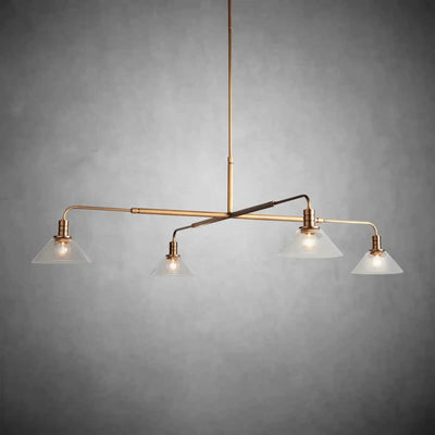 Theron Glass Round Chandelier 30'' 52'' - cyranlamps