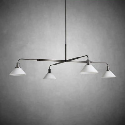 Theron Glass Round Chandelier 30'' 52'' - cyranlamps