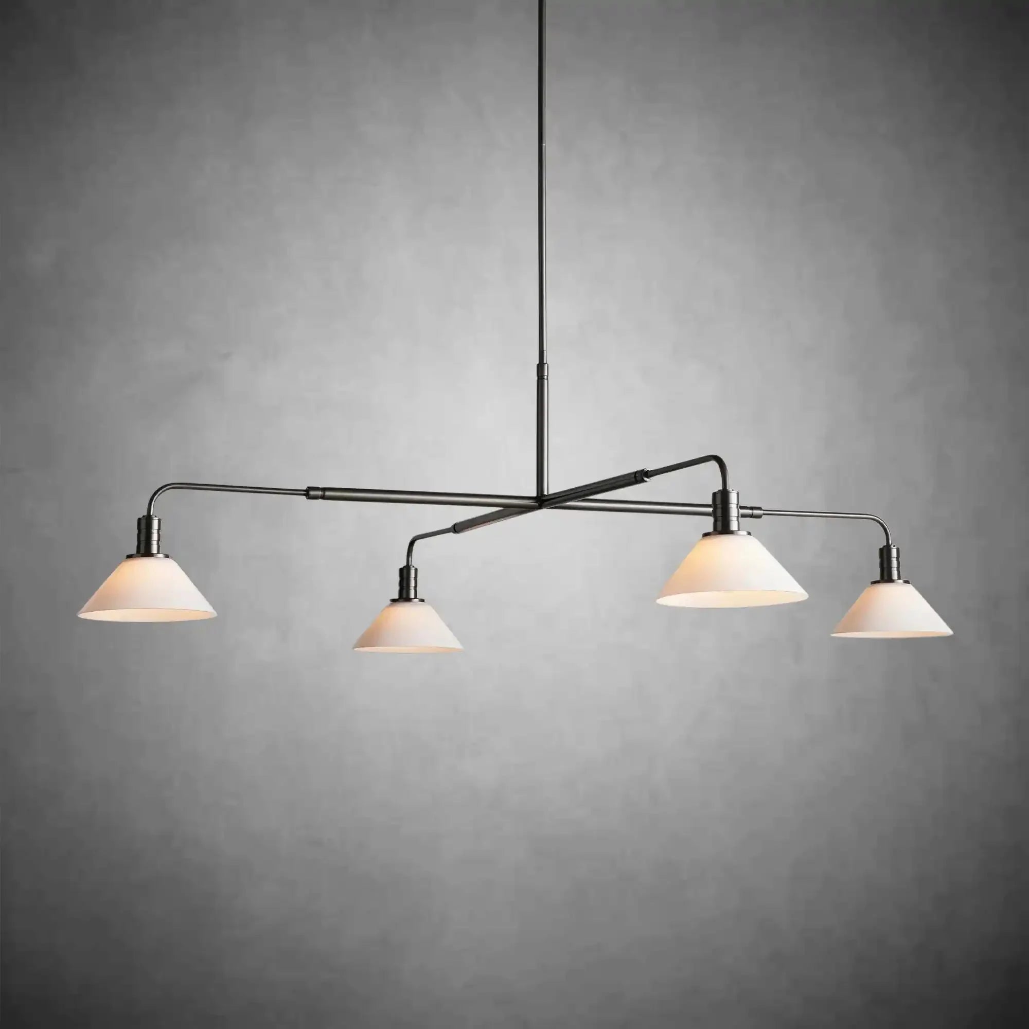 Theron Glass Round Chandelier 30'' 52'' - cyranlamps