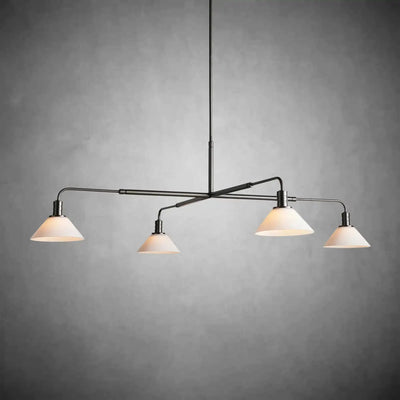 Theron Glass Round Chandelier 30'' 52'' - cyranlamps