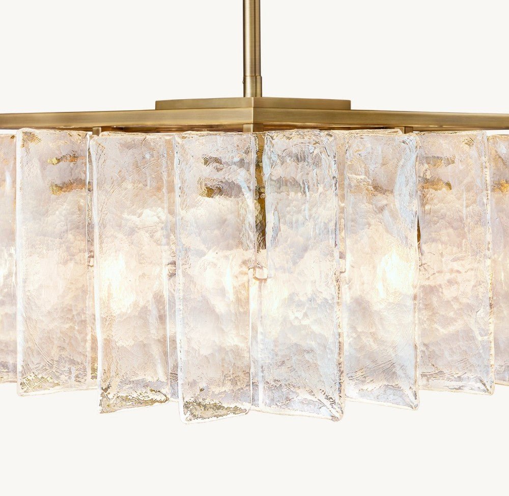 Trama Rectangular Chandelier 49" - Cyran Lamps