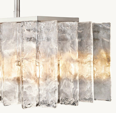 Trama Rectangular Chandelier 67" - Cyran Lamps