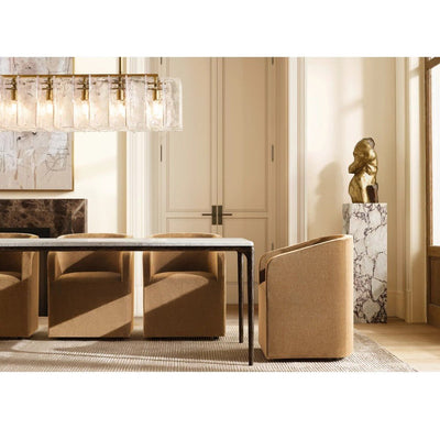 Trama Rectangular Chandelier 67" - Cyran Lamps