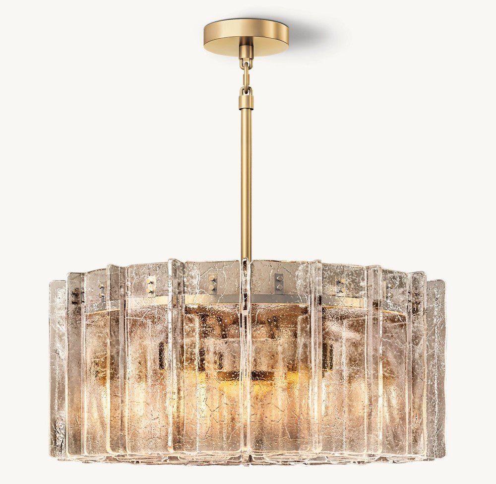 Trama Round Chandelier 37" - Cyran Lamps