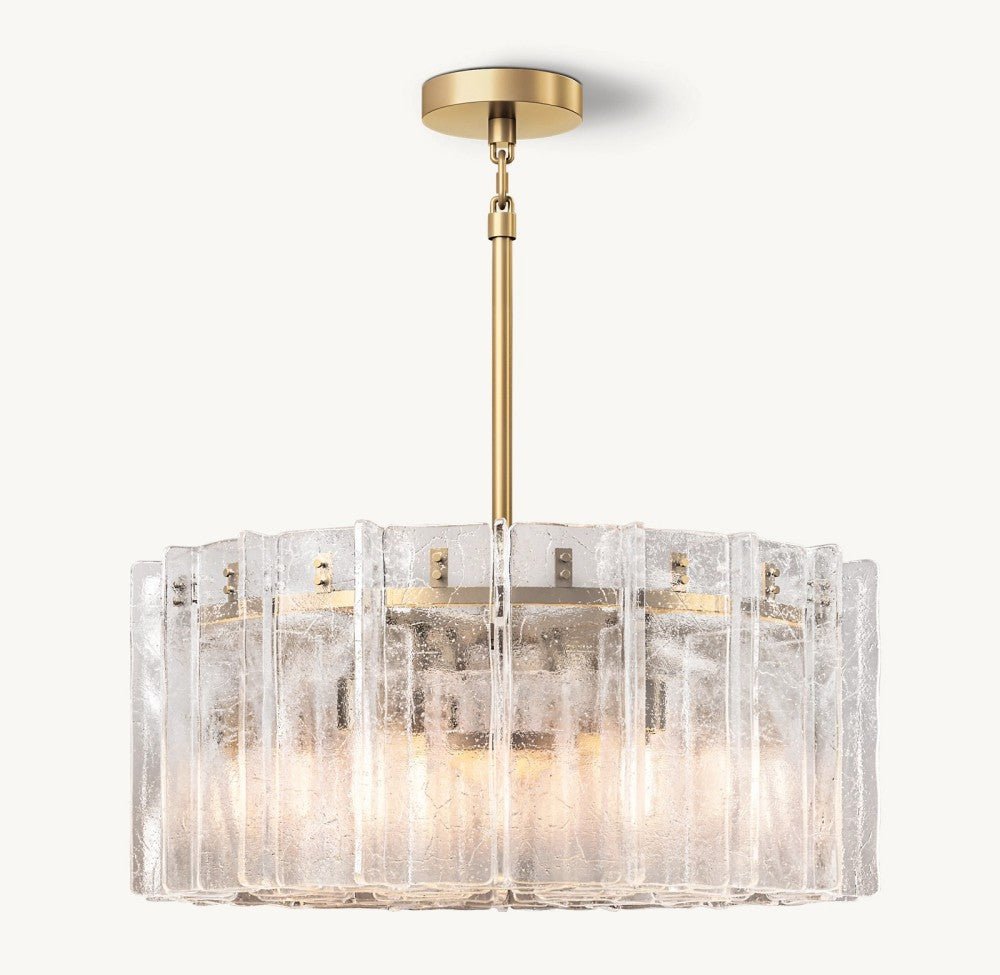 Trama Round Chandelier 37" - Cyran Lamps